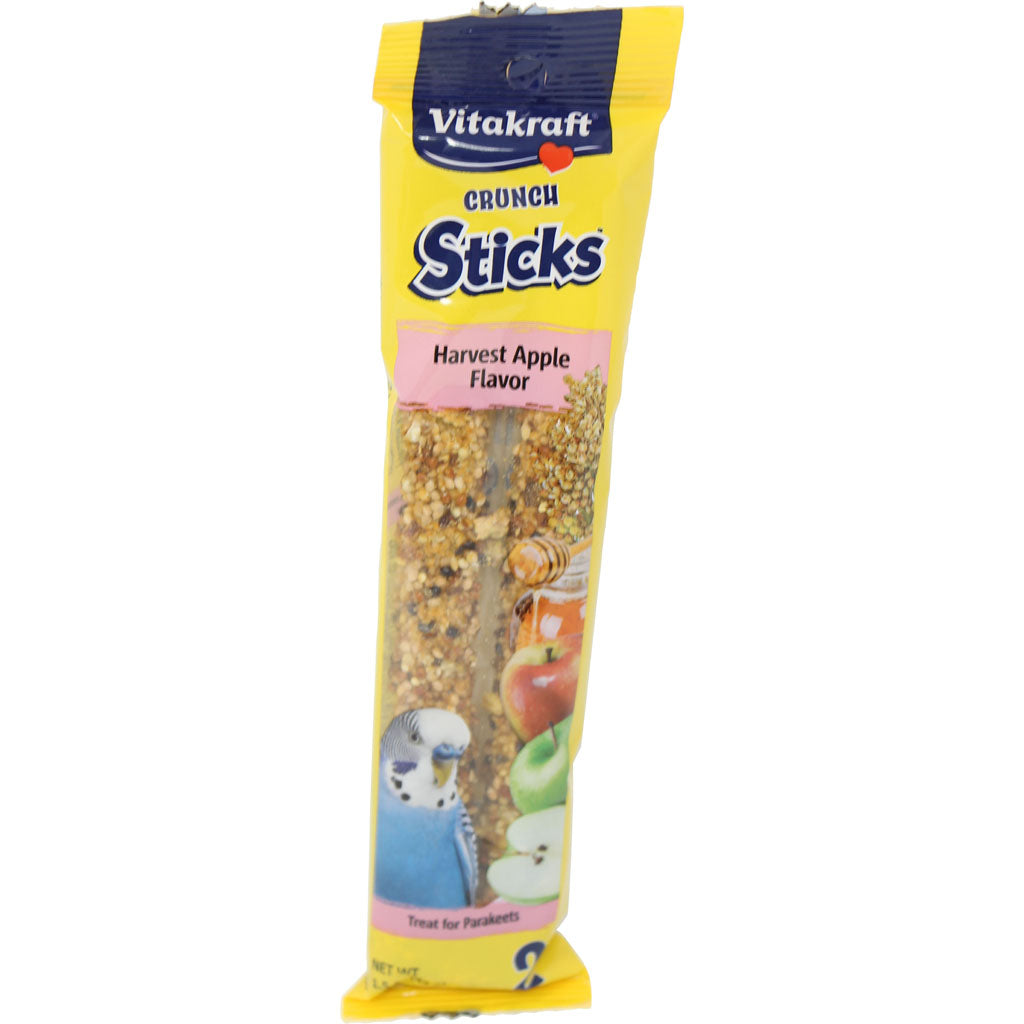 Vitakraft Crunch Sticks Parakeet Treats (MILLET/APPLE, 1.5 OZ)
