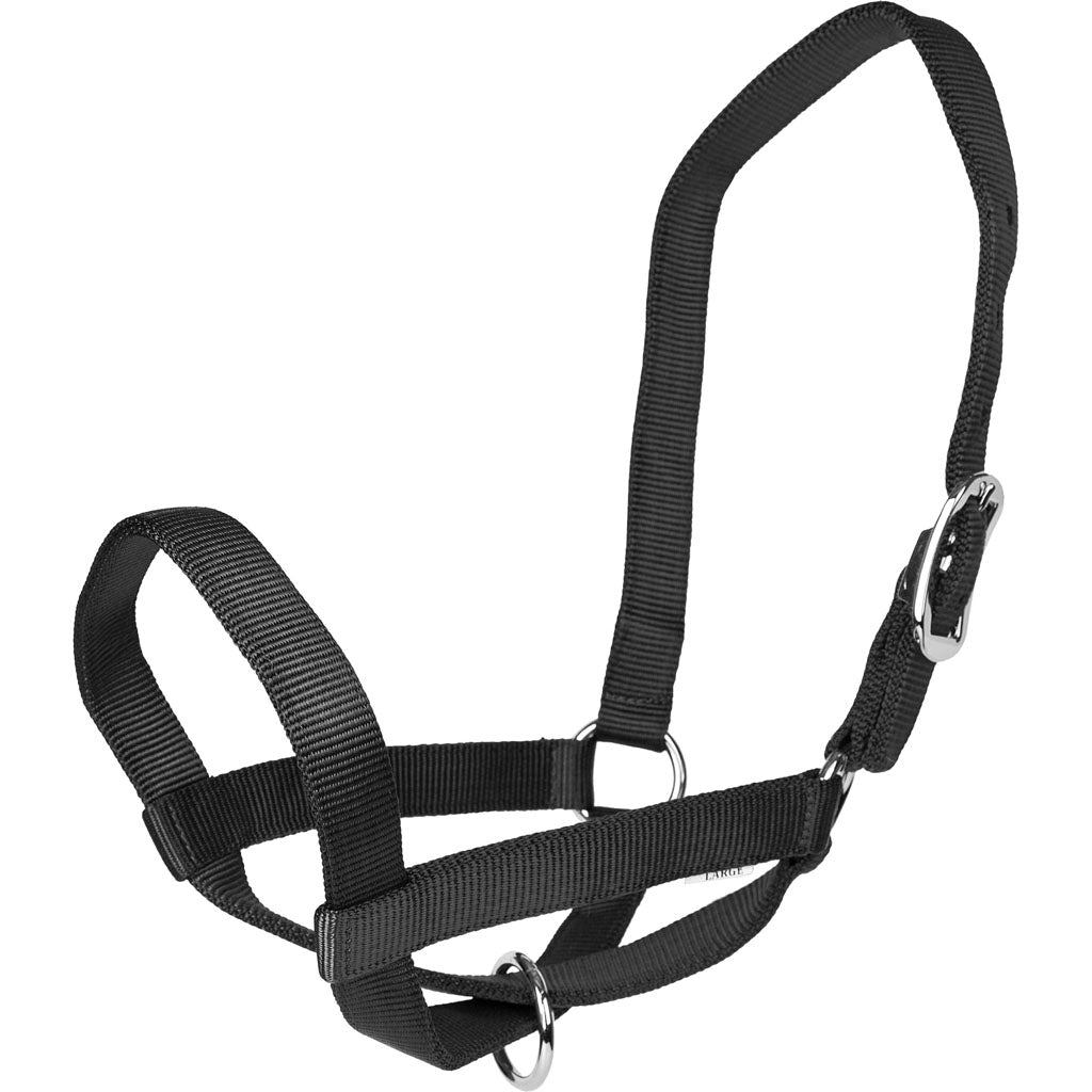 Gatsby Nylon Cattle Halter (BLACK, SM)