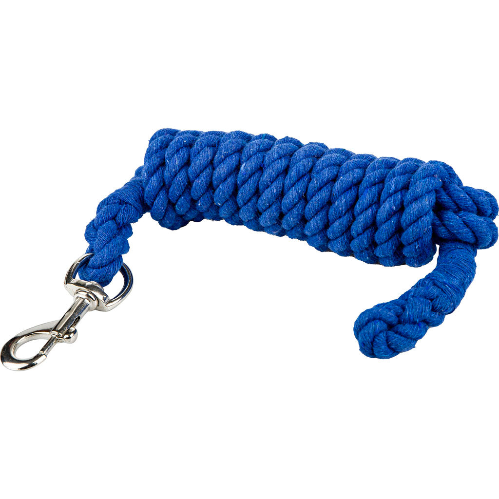 Gatsby Cotton Lead/Bolt Snap (BLUE, 5/8 IN X 10 FT)
