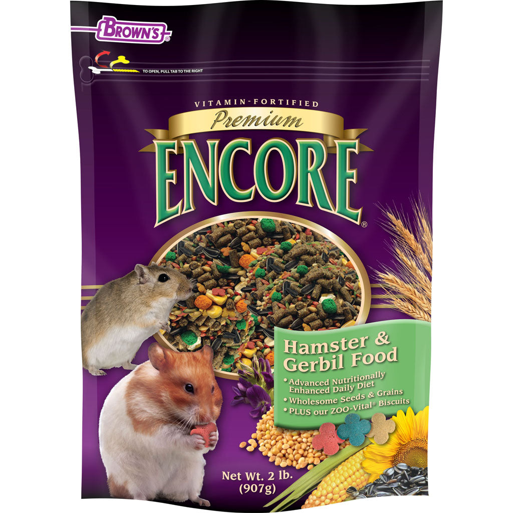 Encore Premium Hamster & Gerbil Food (2 LB)