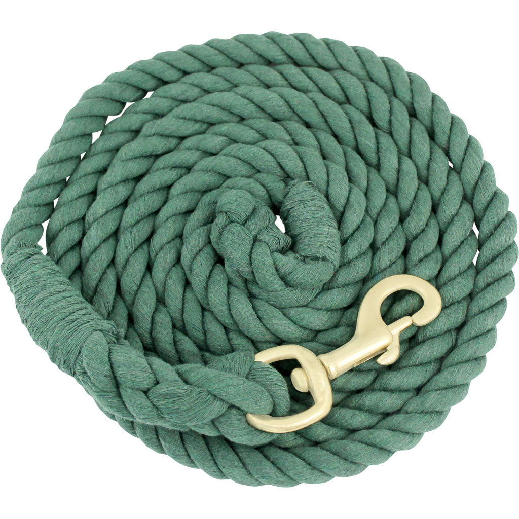 Cotton Horse Lead (GREEN, 3/4 IN X 10 FT)