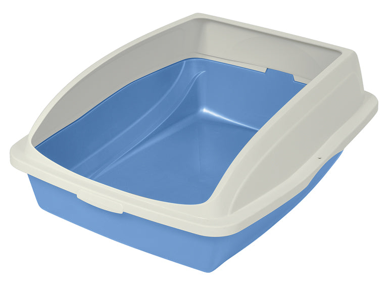 Van Ness Framed Cat Litter Pan (BLUE, LG)
