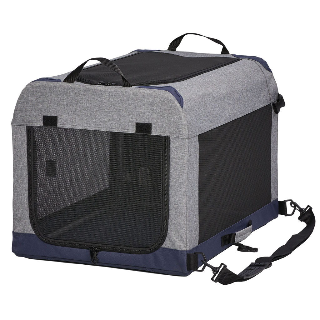 Midwest Homes Canine Camper Tent Crate (GRAY, 36 IN)