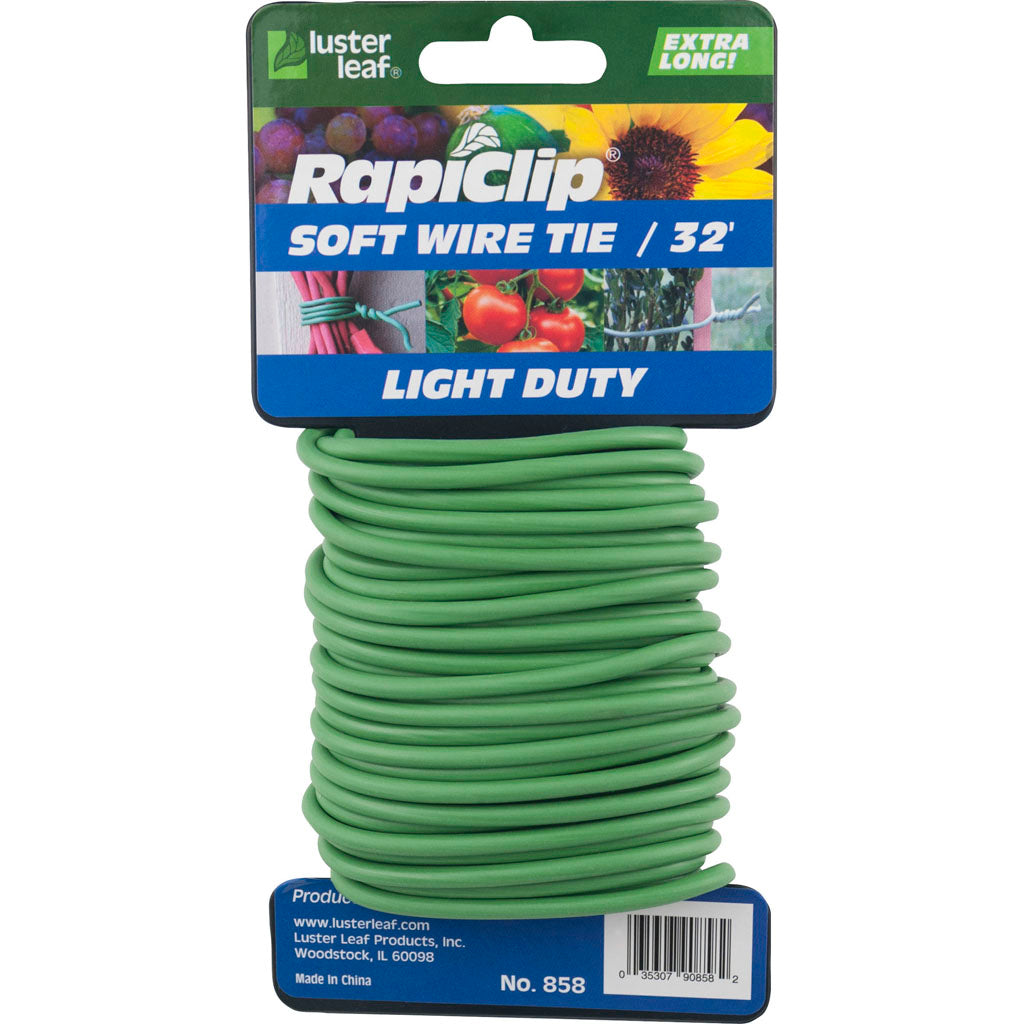 Rapiclip Light Duty Soft Wire Tie (GREEN, 32 FT)