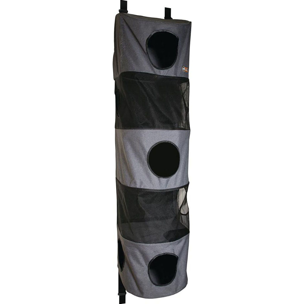 Hangin' High Rise Cat Condo 5-Story (GRAY, 16X16X65 IN)