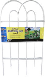 Gard'N Border Round Folding Border Fence (WHITE, 32 IN X 10 FT)