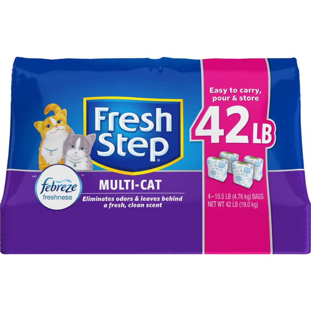 Fresh Step Multi-Cat Clumping Litter W/Febreze (42 LB)