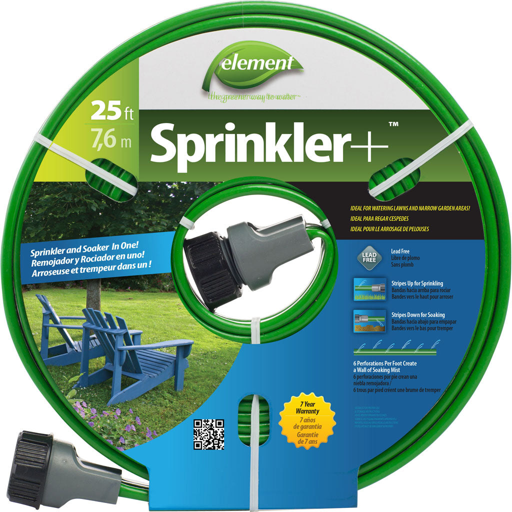 Swan Element Sprinkler & Soaker Hose Combination (GREEN, 25 FT)