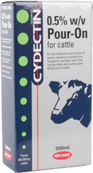 Cydectin Pour-On For Beef & Dairy Cattle (500 ML)