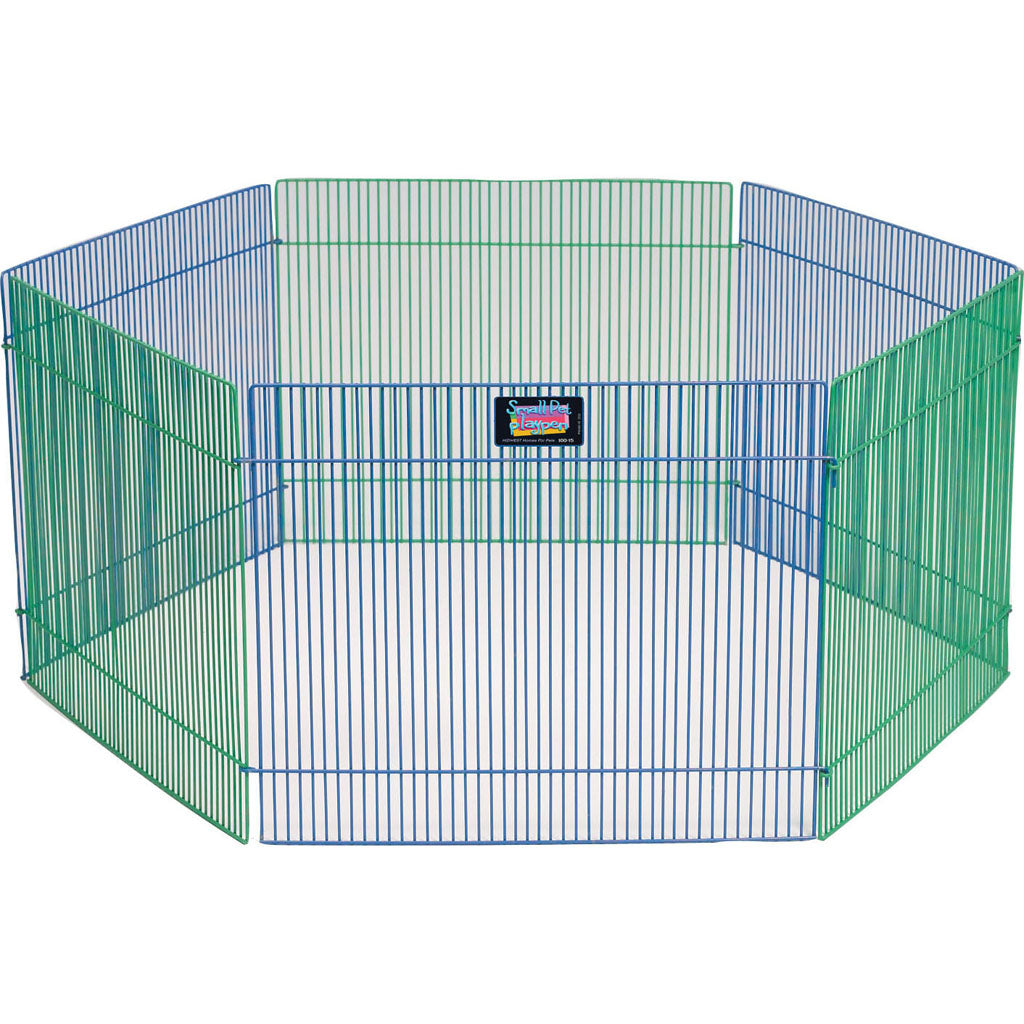Small Animal Play Pen (WHITE, 15X19 IN)