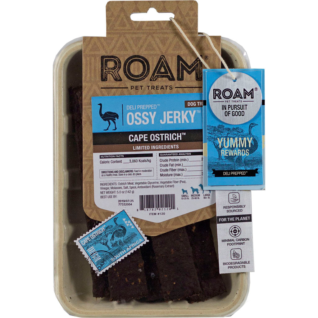 Roam Deli Prepped Ossy Jerky (OSTRICH, 5 OZ)