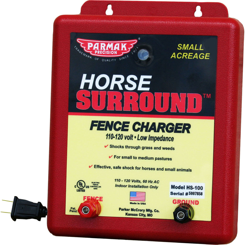 Parmak Horse Surround Fence Charger (RED, 5 MILE)