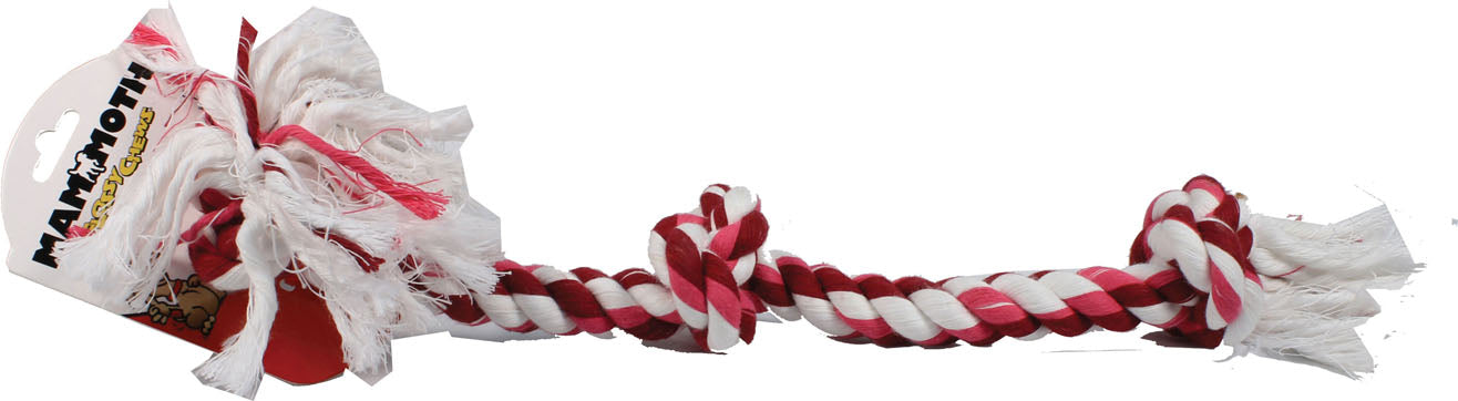 Flossy Chews Color 3 Knot Rope Tug (MULTI, 25 IN)