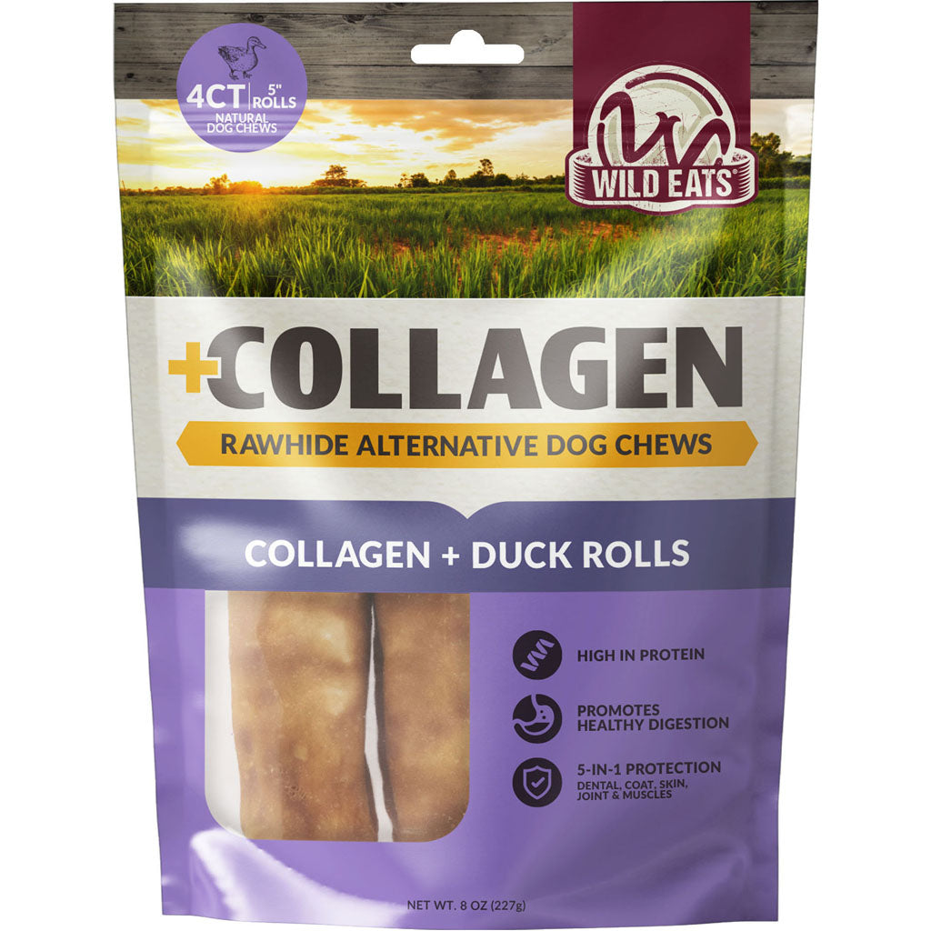 Wild Eats Collagen Retriever Rolls (DUCK, 5 IN-4 PK)
