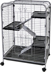 Lrs Indoor Hutch Four Level (BLUE, 26.5X17.25X36.5)