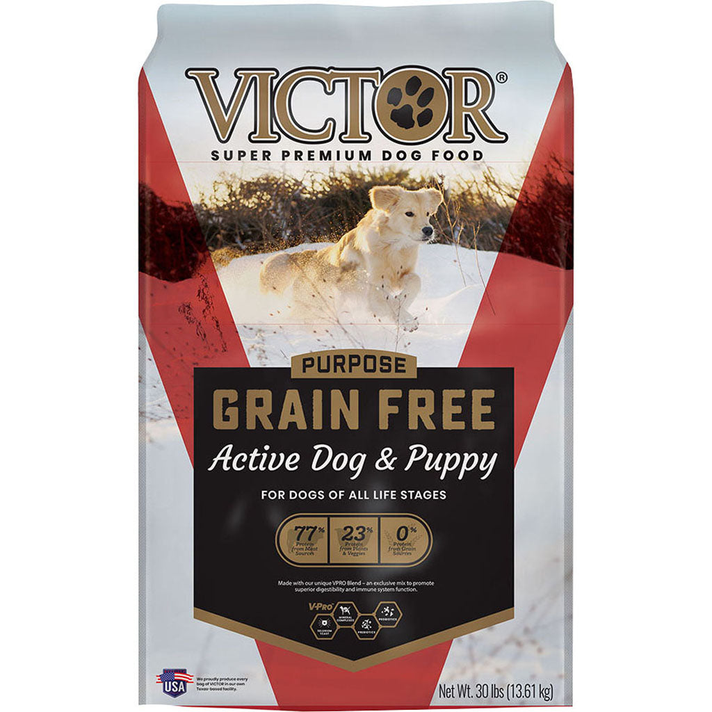 Purpose Grain Free Active Dog&Puppy Food (BEEF/PORK/FISH, 30 LB)