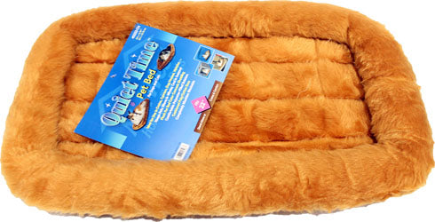Quiet Time Sheepskin Bed (CINNAMON, 22X13 IN)