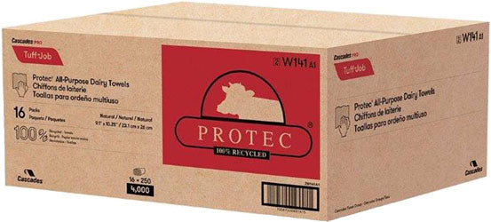 Tuff Job All-Purpose Dairy Towels (BROWN, 250 CT-16 PK)
