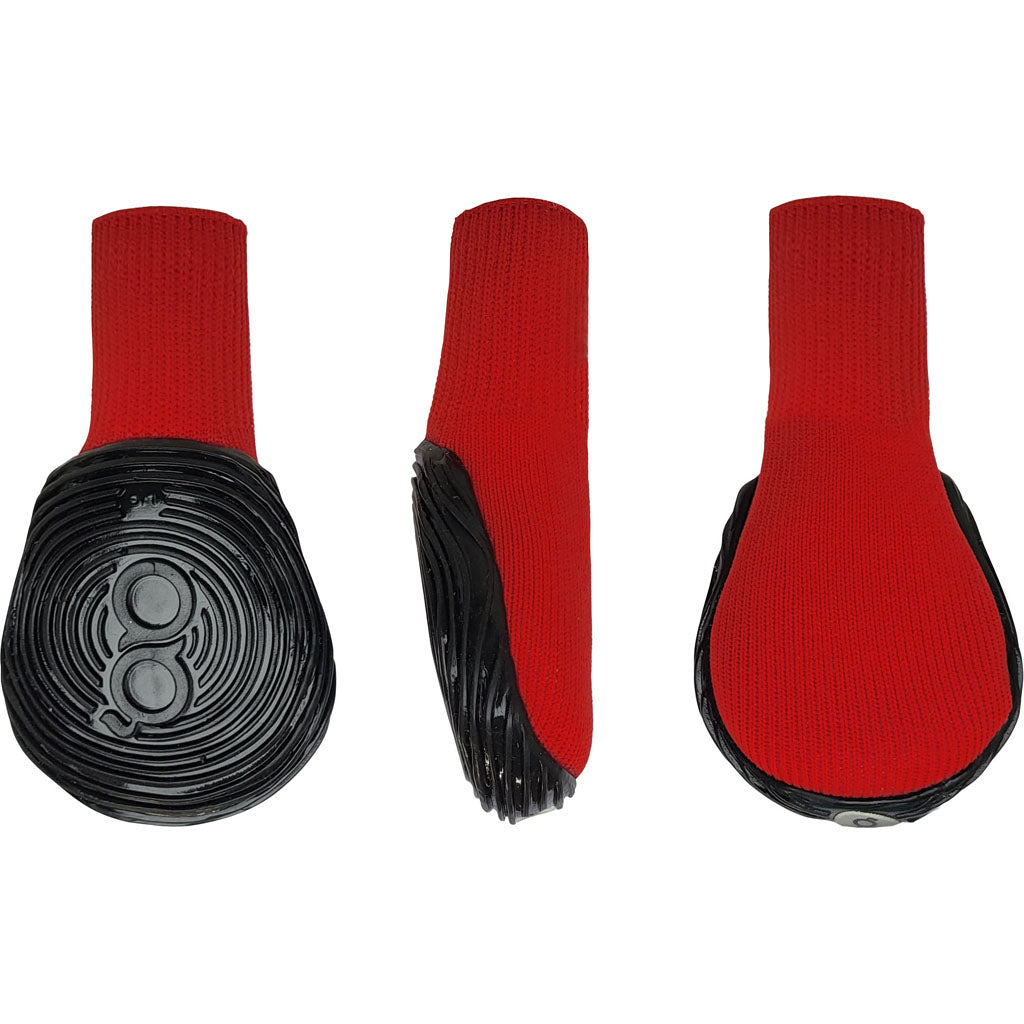 Goo-Eez Athleticaz Dog Boots (BLACK/RED, MD - 2 PK)