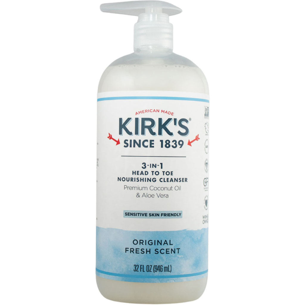 Kirks 3-In-1 Original Liquid Soap (32 OZ)