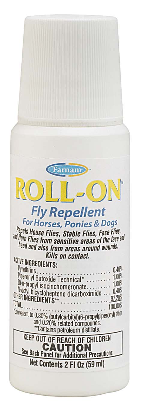 Roll-On Fly Repellent For Horses Ponies & Dogs (2 OZ)