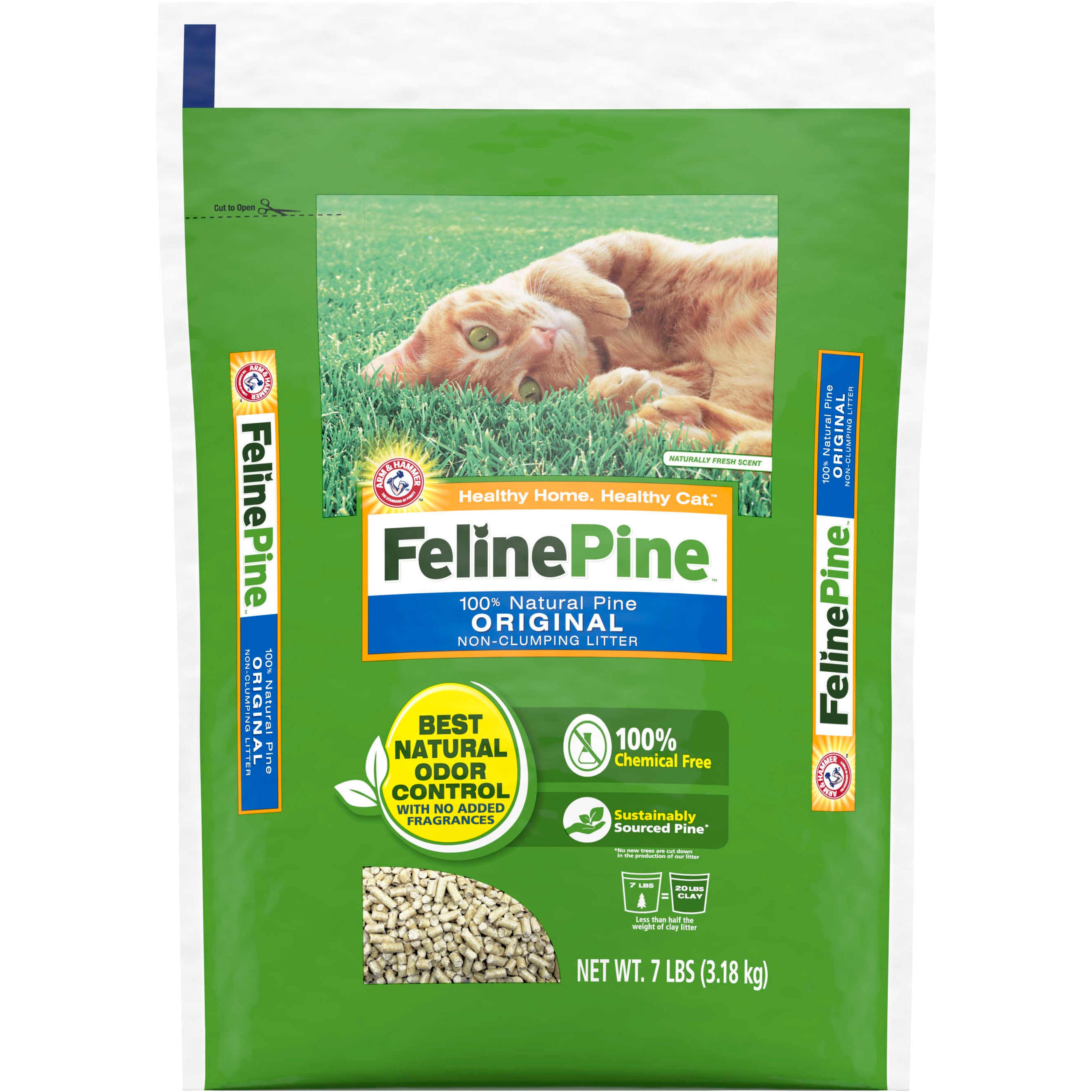 Arm & Hammer Feline Pine Original Cat Litter (7 LB)