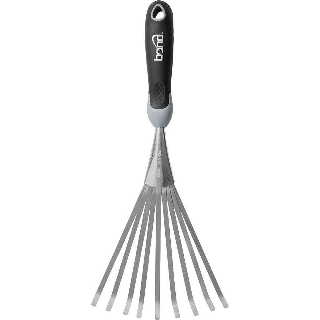 Bond Stainless Steel Hand Fan Rake (BLACK, 16X5 IN)