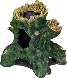 Exotic Environments Jumbo Hollow Tree Stump (GREEN, JUMBO)