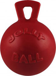 Jolly Pets Tug-N-Toss Ball (RED, SM-4.5 IN)