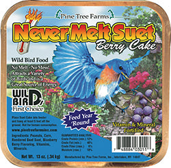 Pine Tree Farms Never Melt Suet Cake (BERRY, 13 OZ)