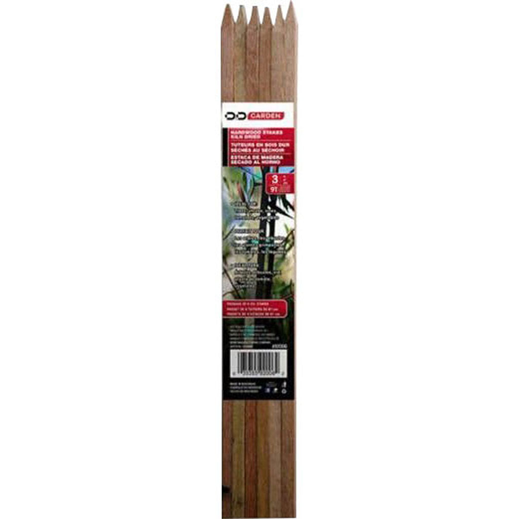D&D Garden Packaged Hardwood Stakes (3 FT-6 PK)