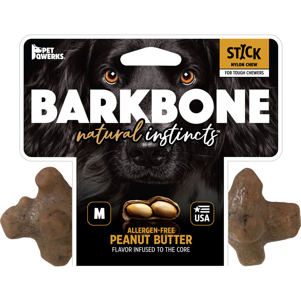 Barkbone Stick Usa Nylon Dog Chew (PEANUT BUTTER, MD)