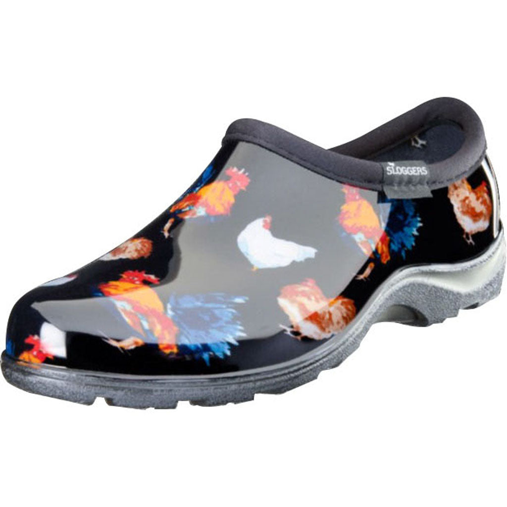 Sloggers Womens Waterproof Comfort Shoe (CHICKEN BLACK, SZ 11)