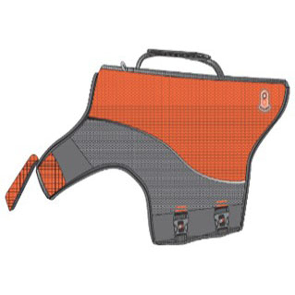 Goo-Eez Dog Life Vest (ORANGE/GREY, XXS)