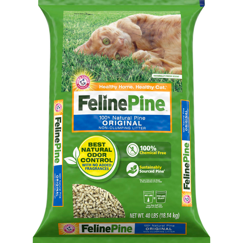 Arm & Hammer Feline Pine Original Cat Litter (PINE, 40 LB)