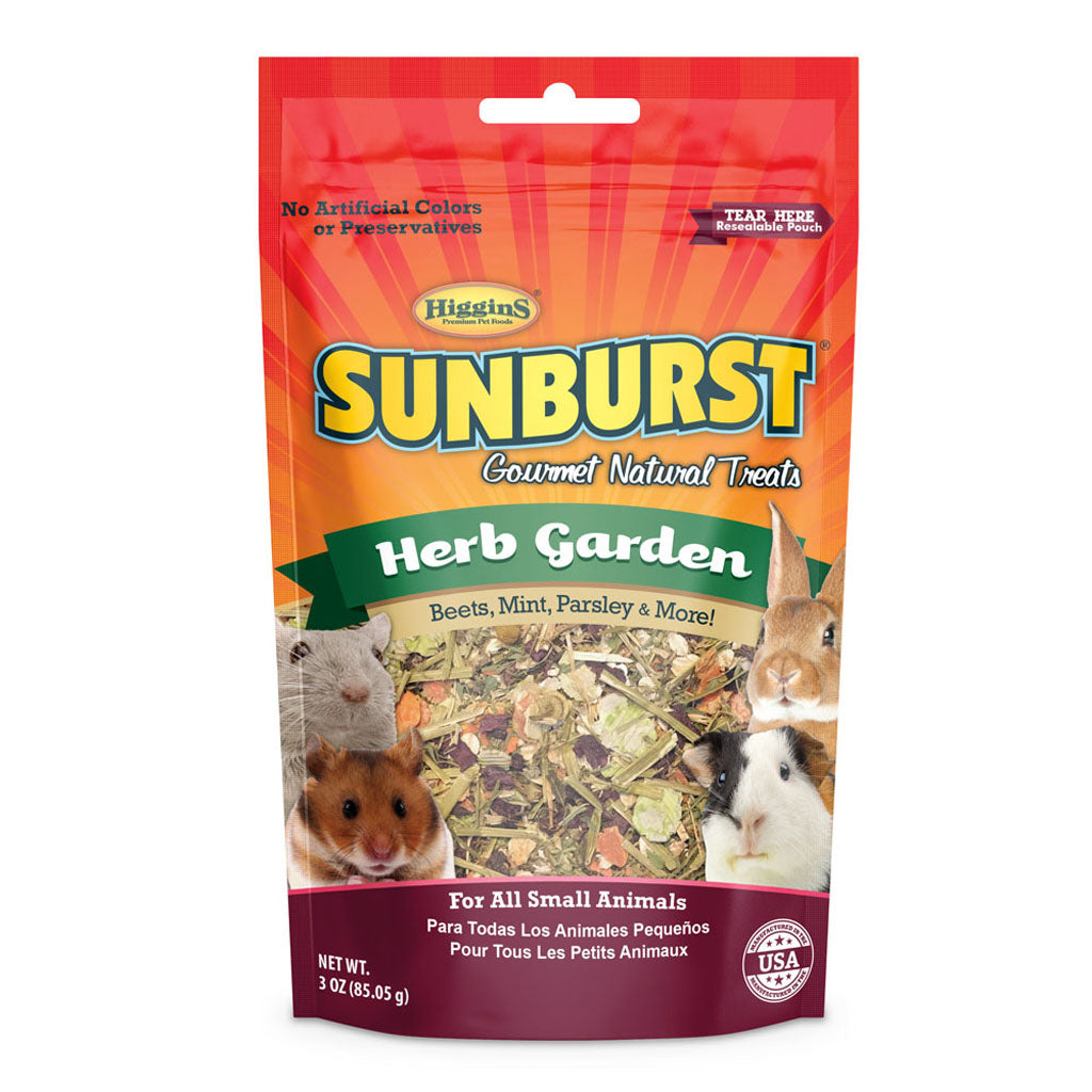Sunburst Gourmet Natural Small Animal Treat (HERB GARDEN, 3 OZ)