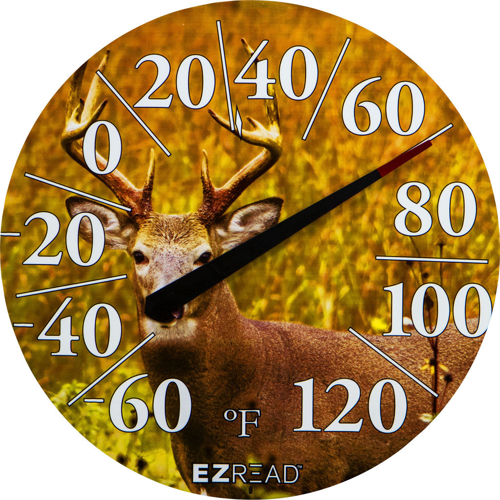 Ezread Indoor/Outdoor Dial Thermometer (BUCK, 12.5 IN)