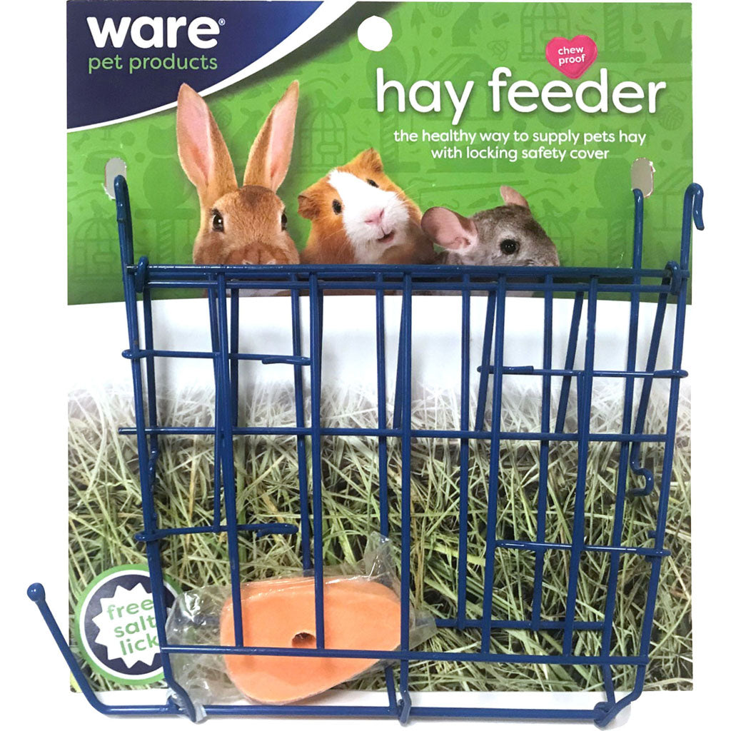 Hay Feeder Wire Rack W/Salt Lick (8.75X2X9.5 IN)