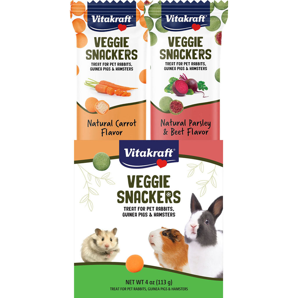 Vitakraft Veggie Snackers For Rabbit Guinea Pig An (4 OZ)
