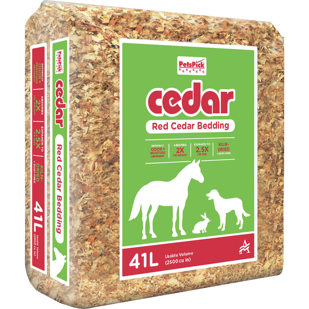 Pets Pick Kiln Dried Red Cedar Bedding (RED CEDAR, 41 L)