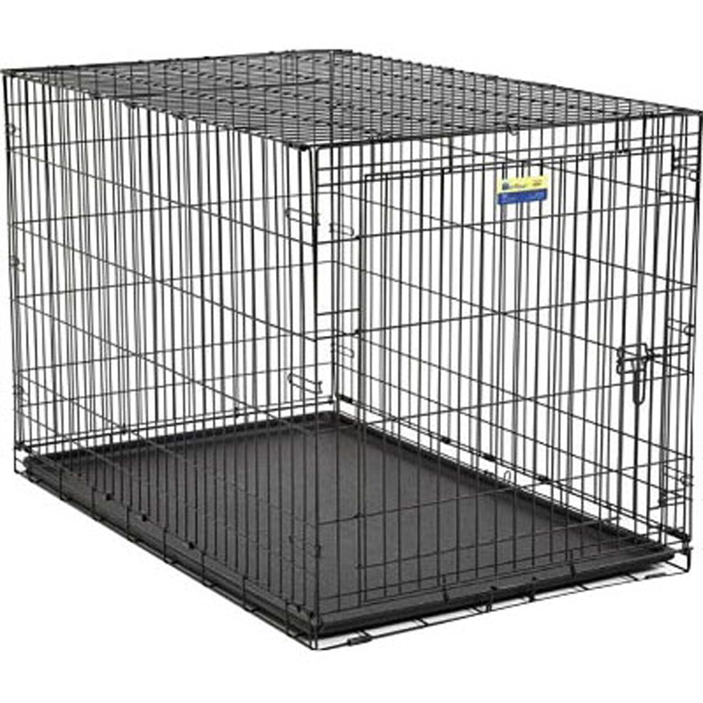 Contour Single Door Dog Crate (BLACK, 48X30X33 IN)