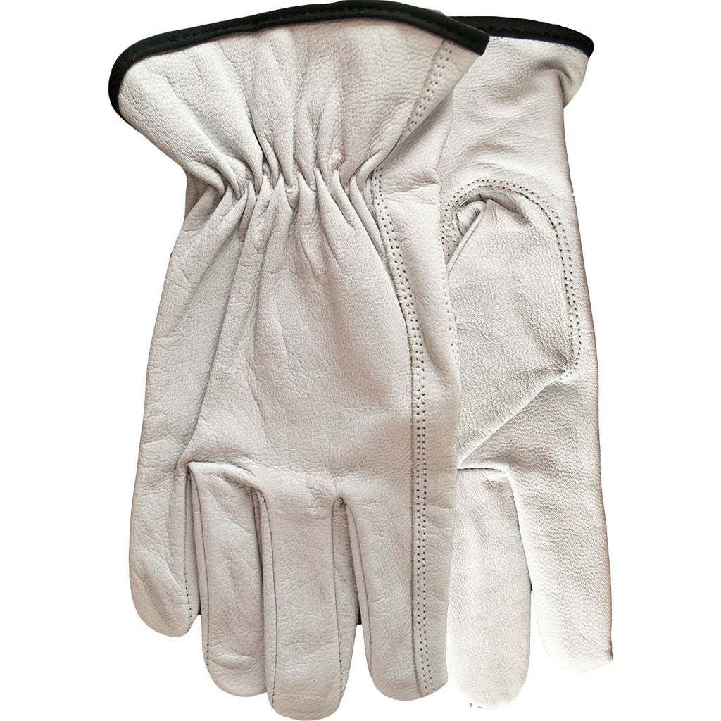 Watson Gloves Mens Scapegoat Full Grain Goatskin (WHITE, XS)