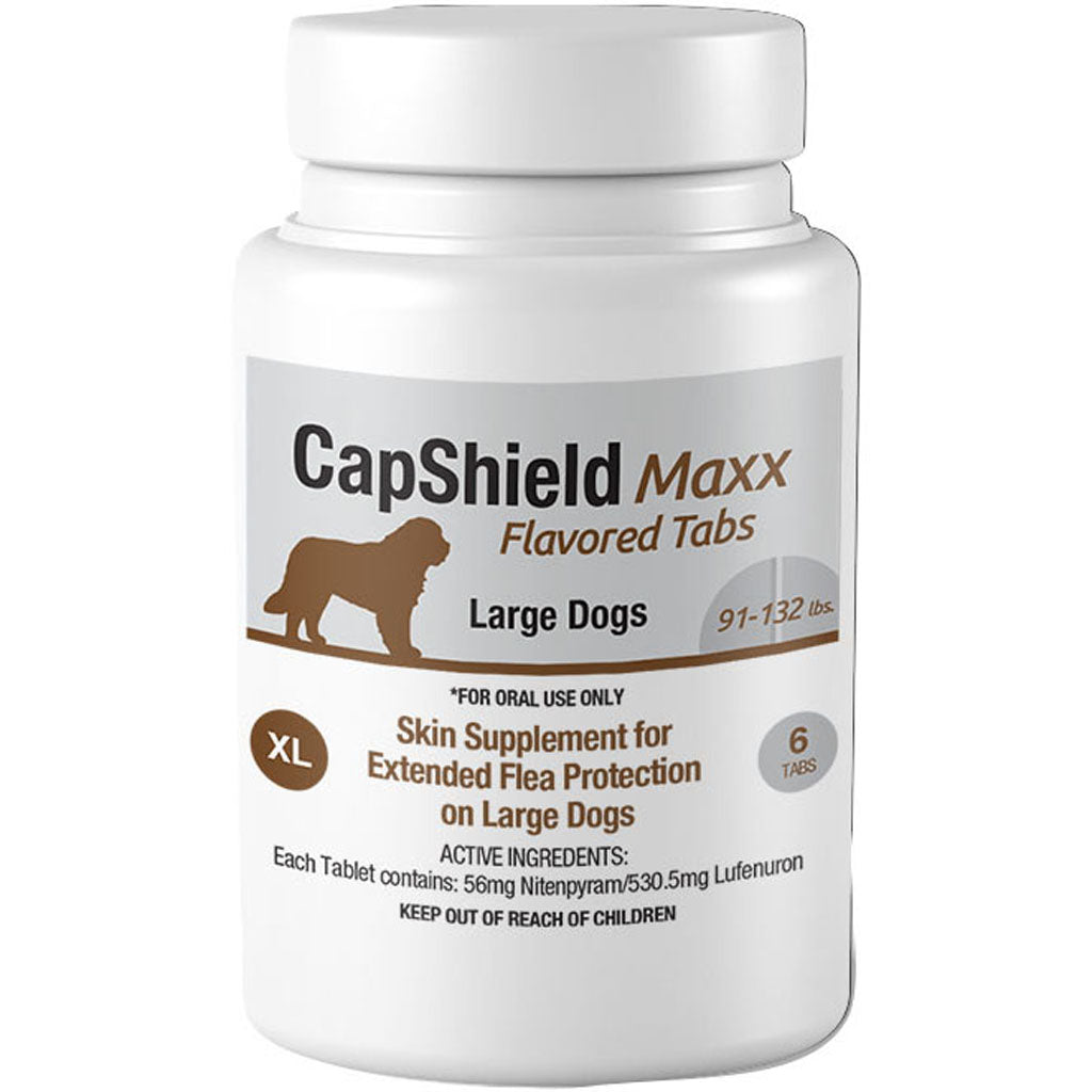 Capshield Maxx Dog Monthly Flea Supplemnt Chewable (91-132LB 6 CT)