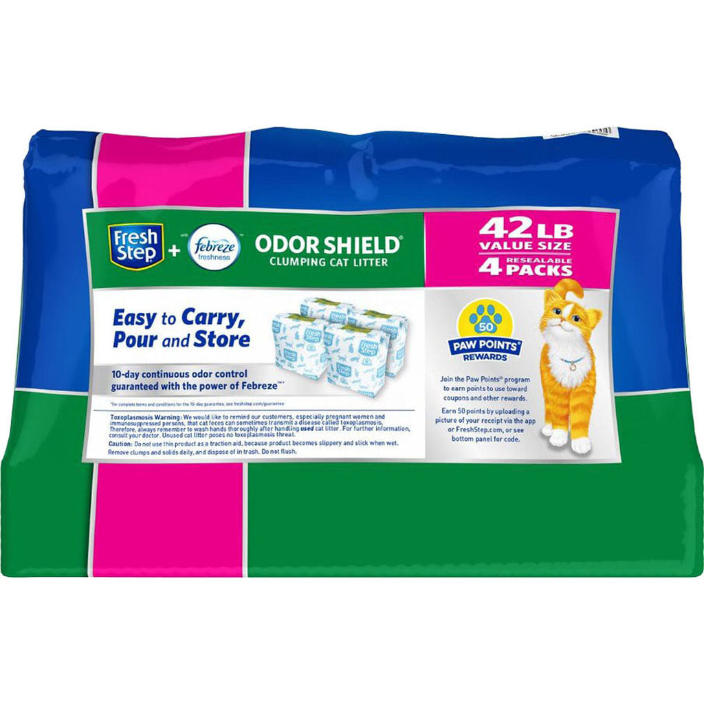 Fresh Step Odor Shield Clumping Litter W/Febreze (42 LB)