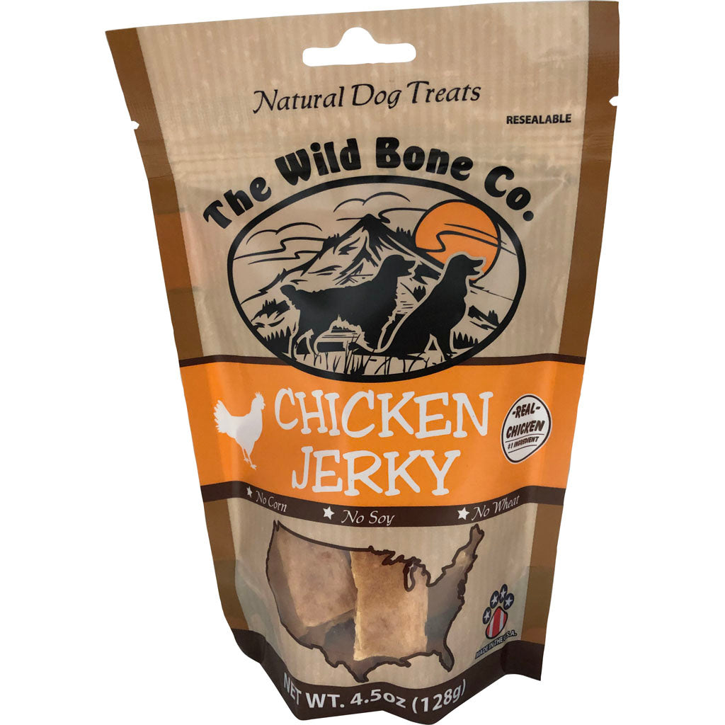 The Wild Bone Co. Natural Jerky Dog Treats (CHICKEN, 4.5 OZ)