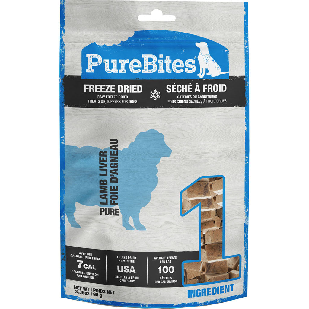 Purebites Freeze Dried Dog Treats (LAMB, 3.35 OZ)