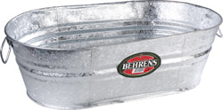 Hot Dipped Steel Oval Tub (STEEL, 5.5 GAL)