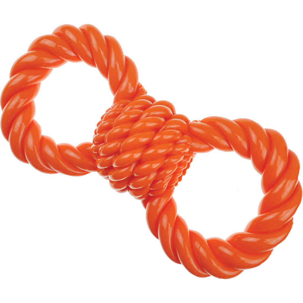 Infinity Tpr Figure 8 Tug Toy (ORANGE, 12 IN)