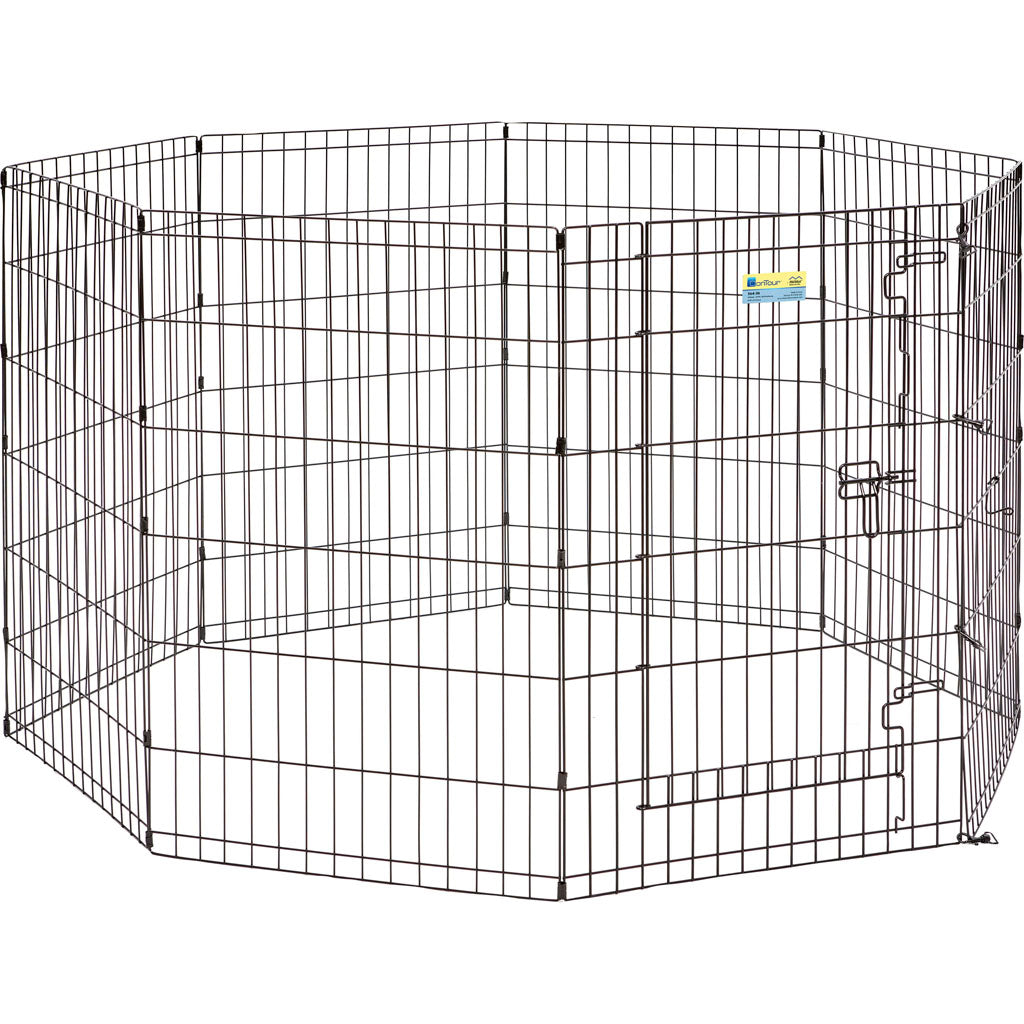 Contour Exercise Pen W/Door (BLACK, 36 IN)