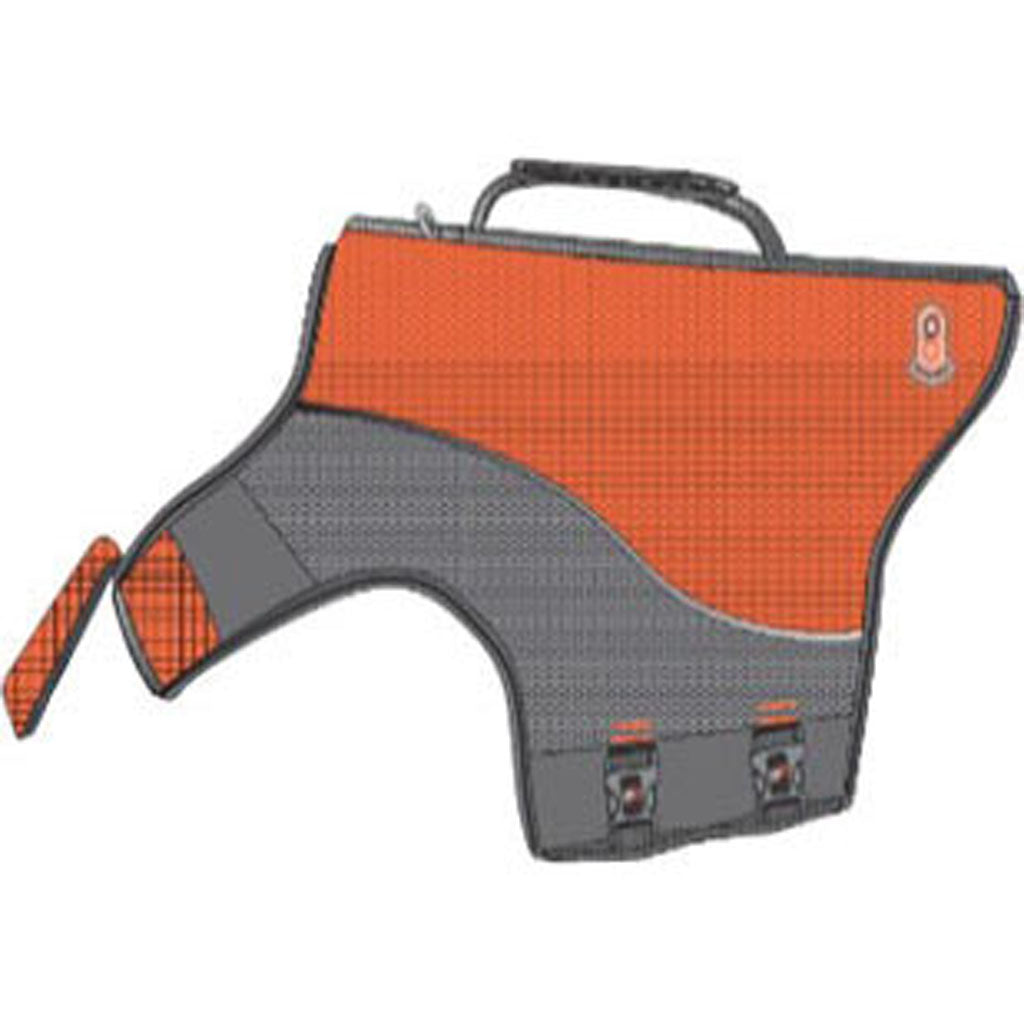 Goo-Eez Dog Life Vest (ORANGE/GREY, LG)